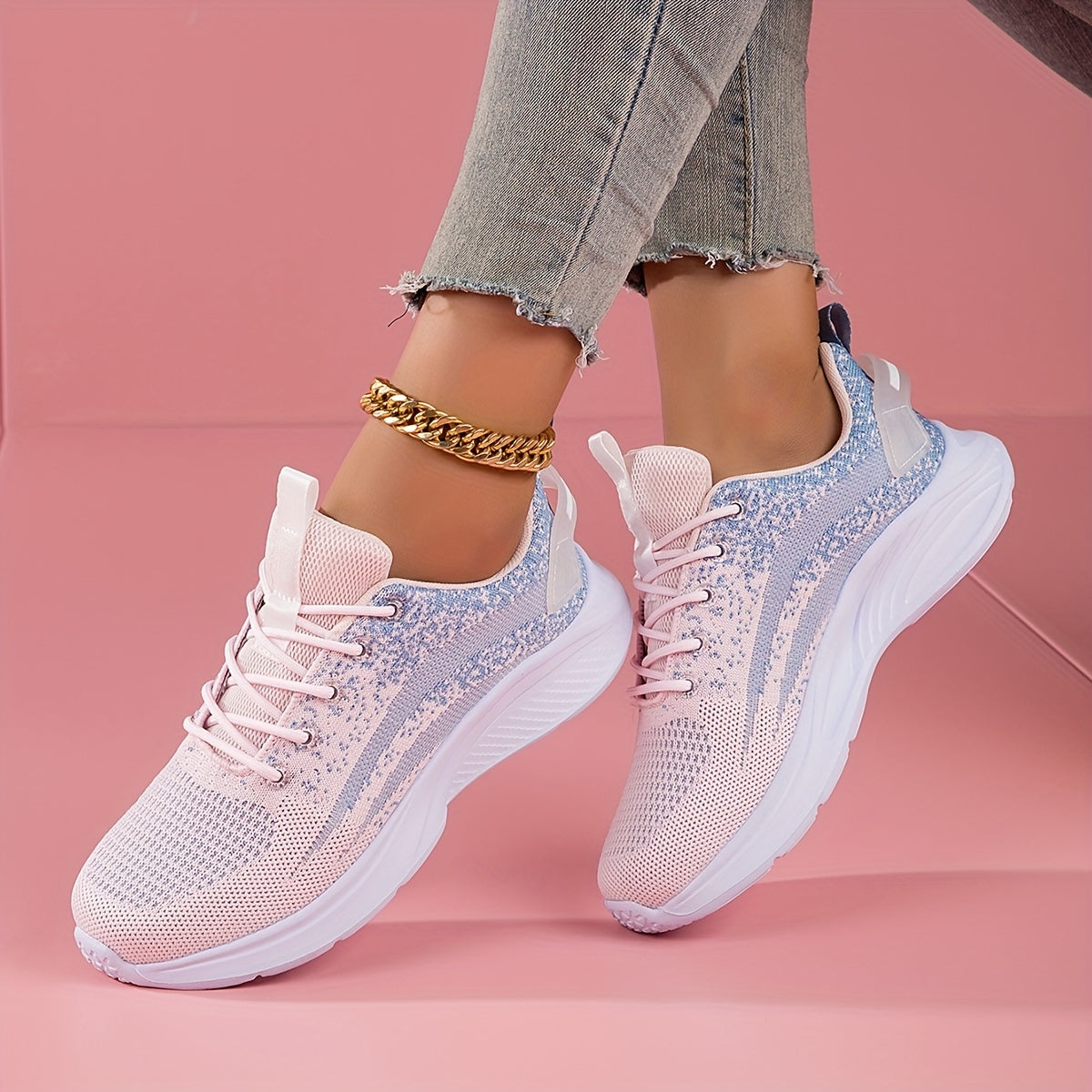 Women's Lightweight Chunky Sneakers Breathable Non-Slip Sport Shoes