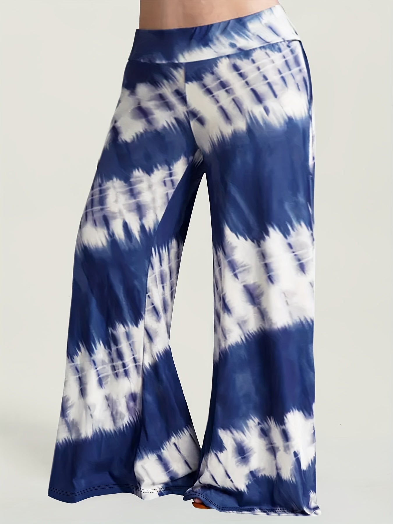  Tie Dye High Rise Flare Leg Pants