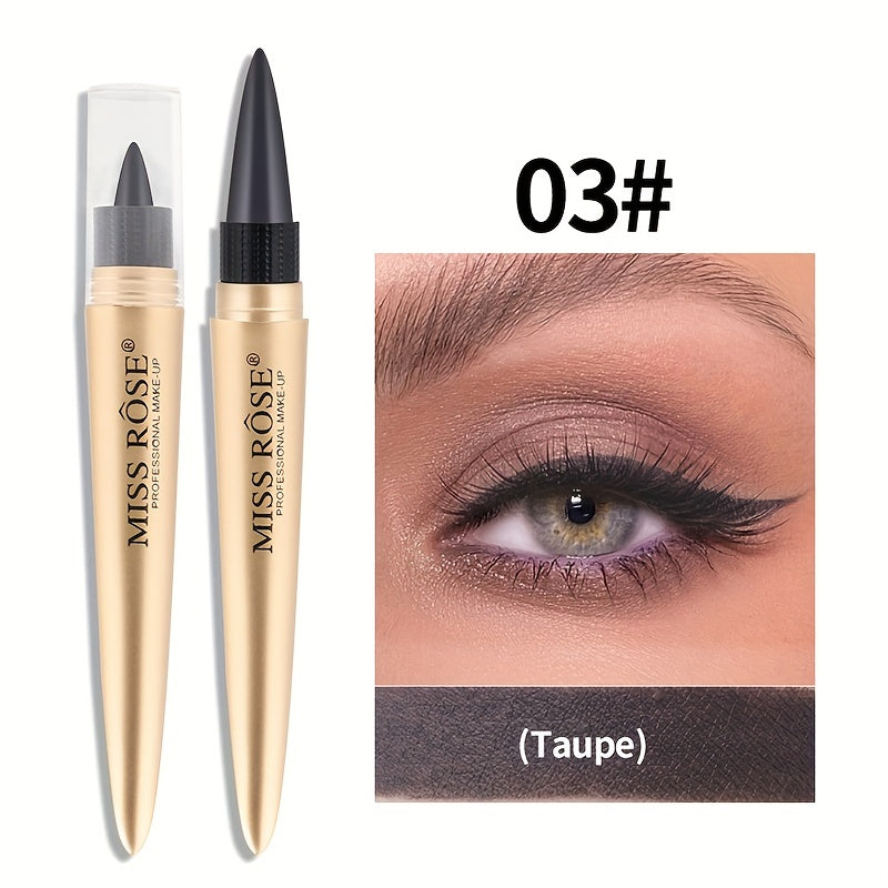 Waterproof Eyeliner Pen Rich Colorful Smudge Proof Silvery Brown Taupe
