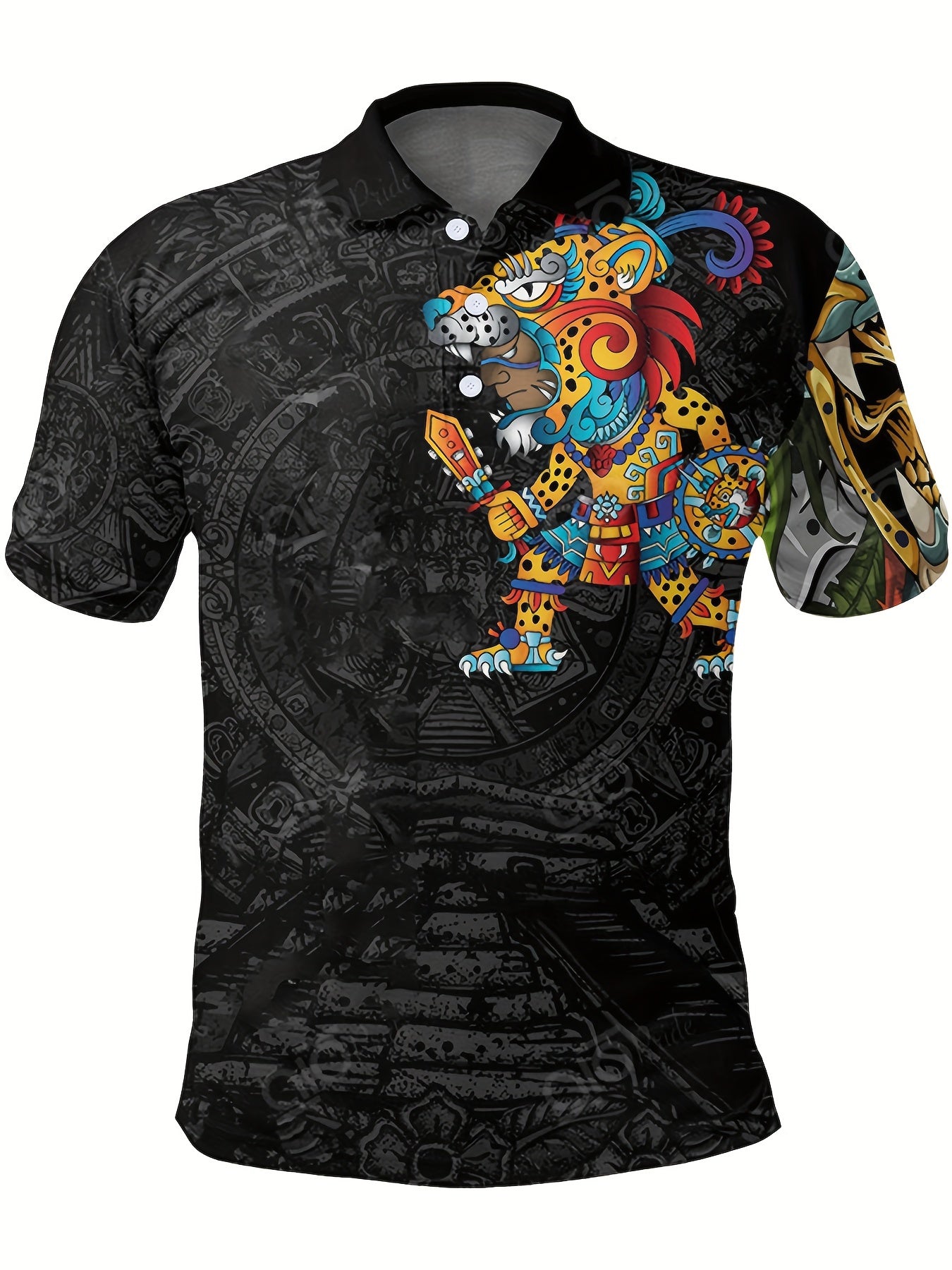 Cartoon Soldier Pattern Men's Casual Comfy Custom Fit Shirt