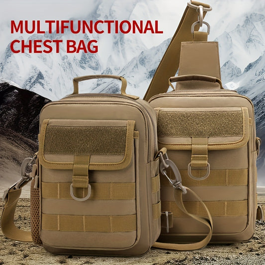Men's Messenger Bag With Buckle & Thickened Handle Outdoor Sports Bag