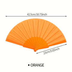 Solid Folding Fan Chinese Style Folding Fan Stage Performance Dance Accessories