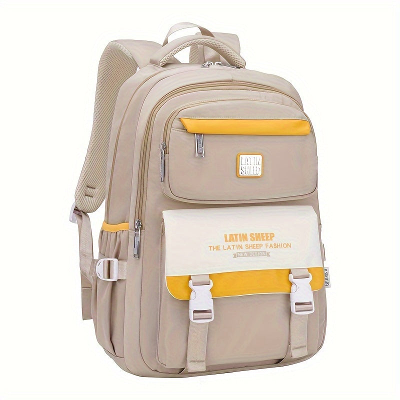 1pc Students School Backpack with Functional Pocket