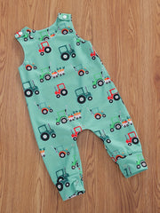 Baby Boys Cartoon Sleeveless Romper Jumpsuit