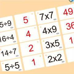 Math Multiplication and Division Flash Cards- 90 Sheets