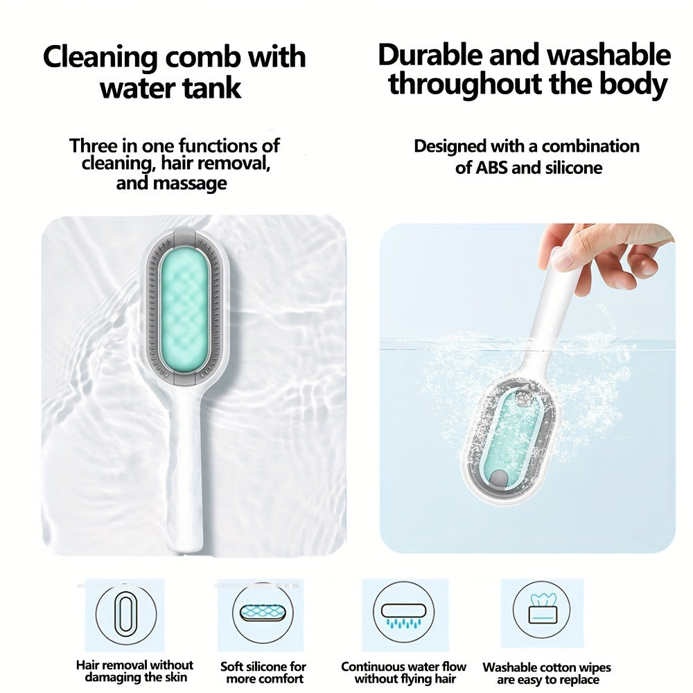 3-In-1 Cat Brushes: Grooming, Massager, Shedding Fur Remover
