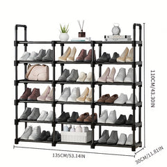 Double Row Shoe Rack Large Capacity Shoe Storage Organizer