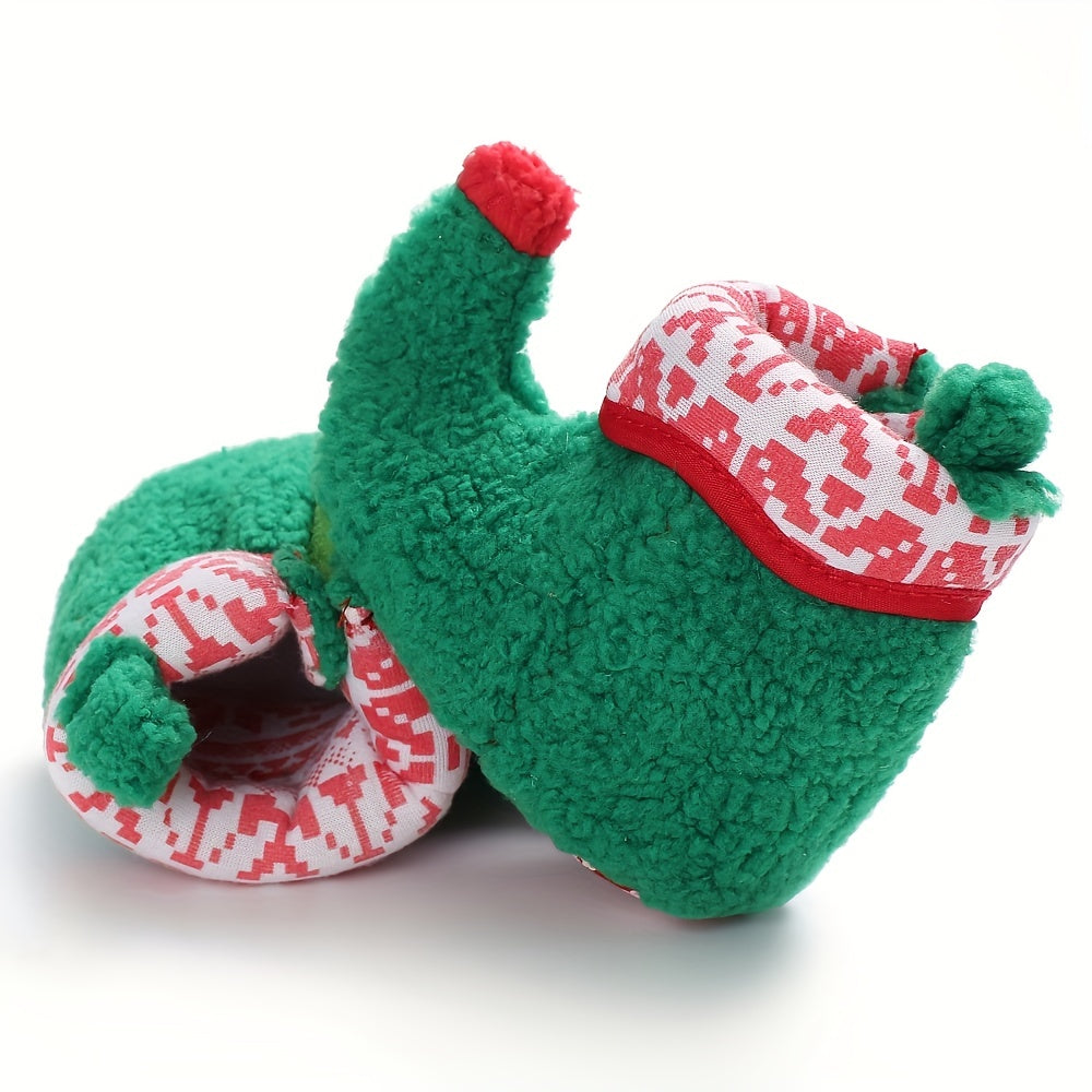 Christmas Theme Cozy Boots for Baby Boys and Girls