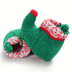Christmas Theme Cozy Boots for Baby Boys and Girls