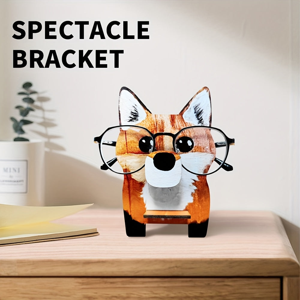Fox Sloth Glasses Display Rack Wooden Eyeglasses Sunglasses Stand Holder