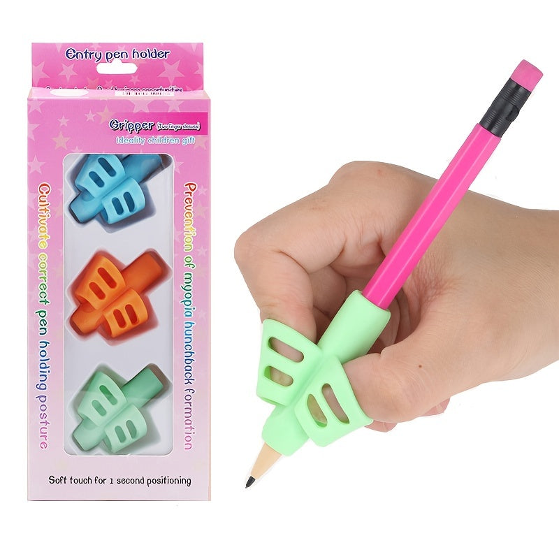 2 Finger Silicone Pen Grip for Kids Writing Training