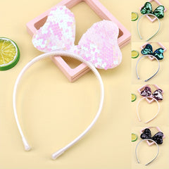 5pcs Glitter Bow Headband Hair Accessories for Women Girls Toddlers Baby