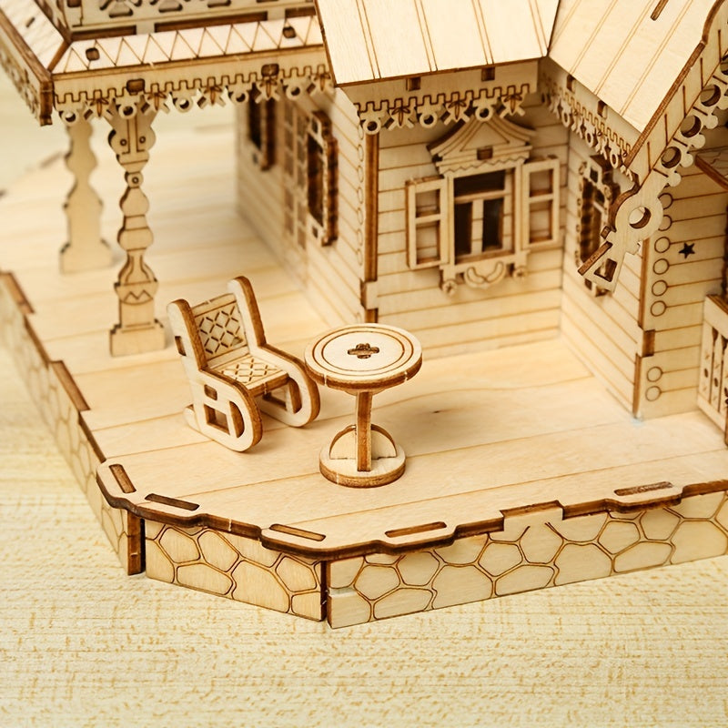 3D Wooden Architectural Model Decoration Gift