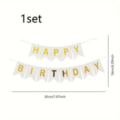 1pc Happy Birthday Banner Party Supplies
