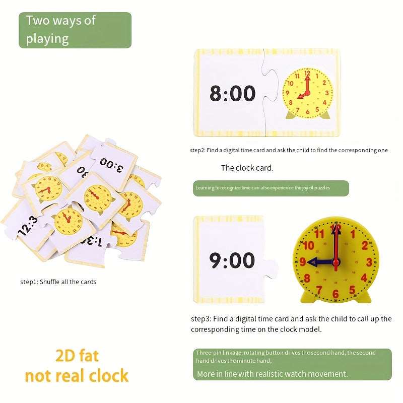 Colorful Plastic Teaching Clock for Early Learning