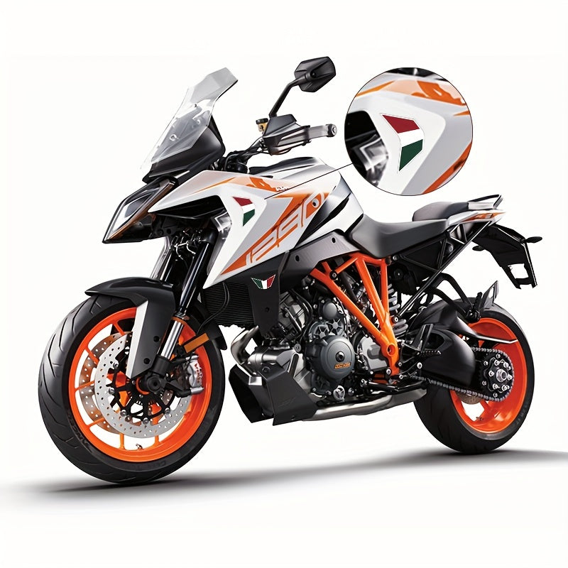 2pcs National Flag Motocross Italia Sticker Set