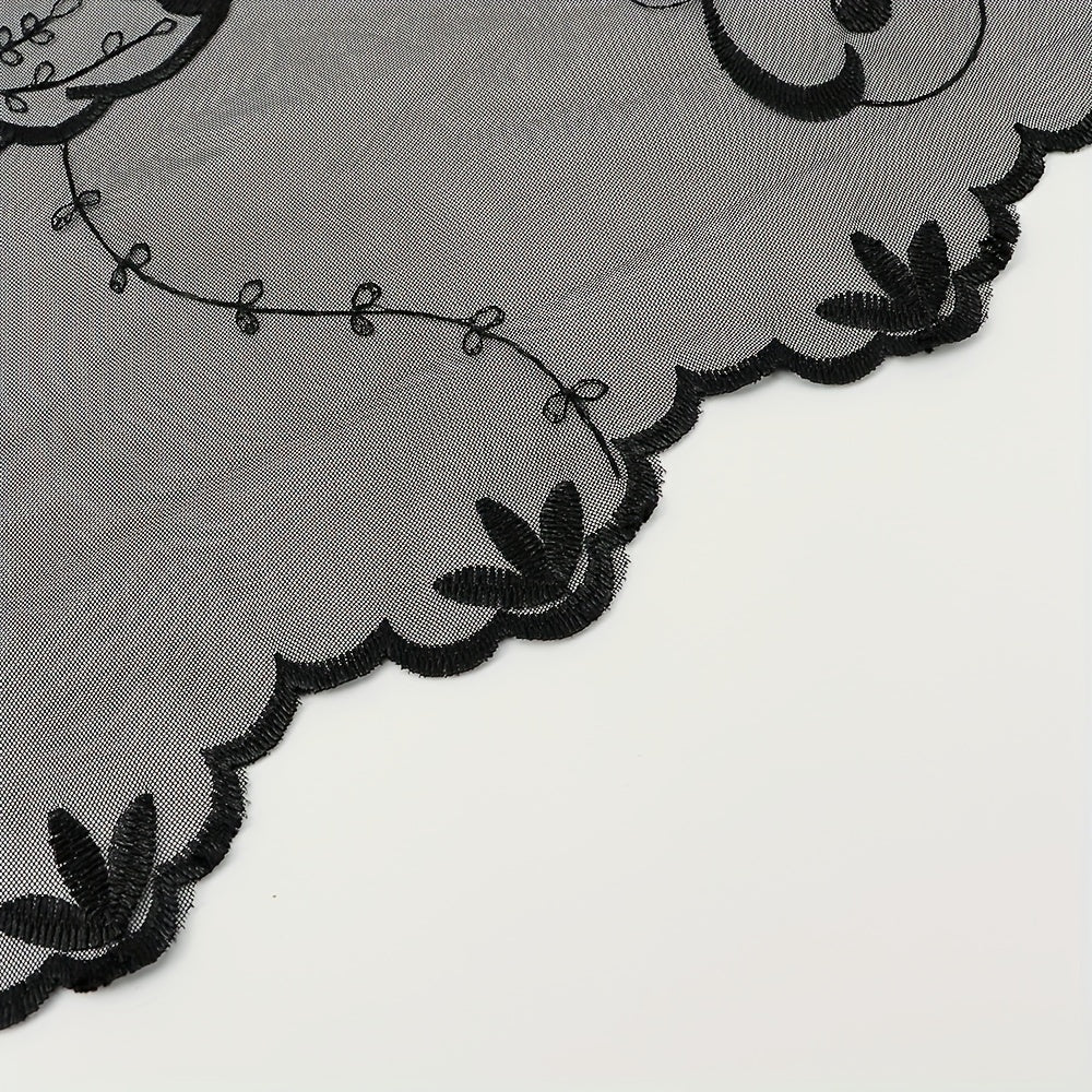 Lace Flower Embroidery Triangle Scarf Classic Church Head Veil