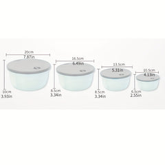 4pcs Airtight Food Storage Containers BPA Microwave Freezer Safe Lunch Box