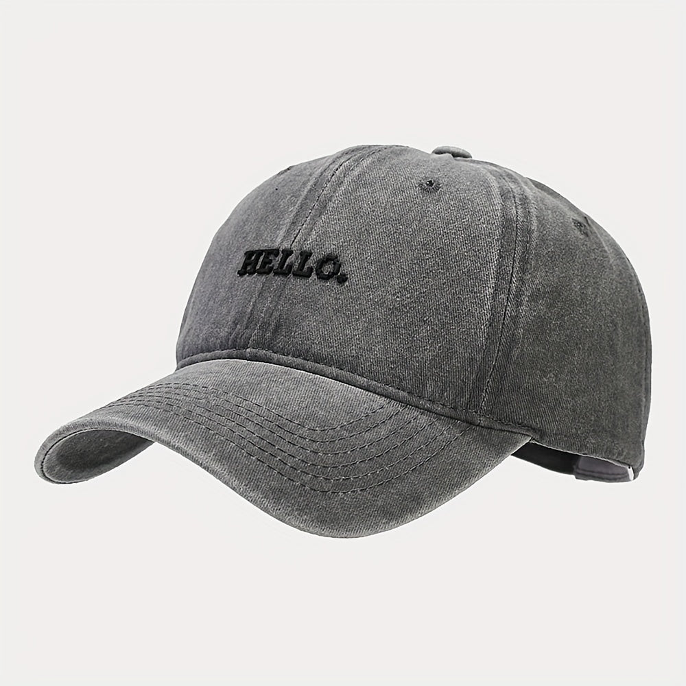 Soft Top Curved Brim Cap Embroidered Dad Hat