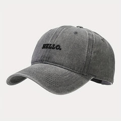 Soft Top Curved Brim Cap Embroidered Dad Hat