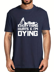 Men's Letter Print T Shirt: Stylish & Comfortable Summer Wear