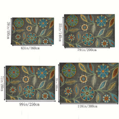 Washable American Pattern Large Carpet Vintage Print Soft Carpet For Home