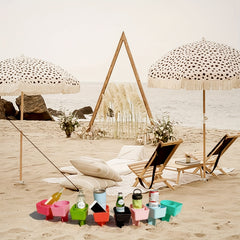 Beach Cup Holder & Pocket - Keep Valuables Safe & Sand-Free