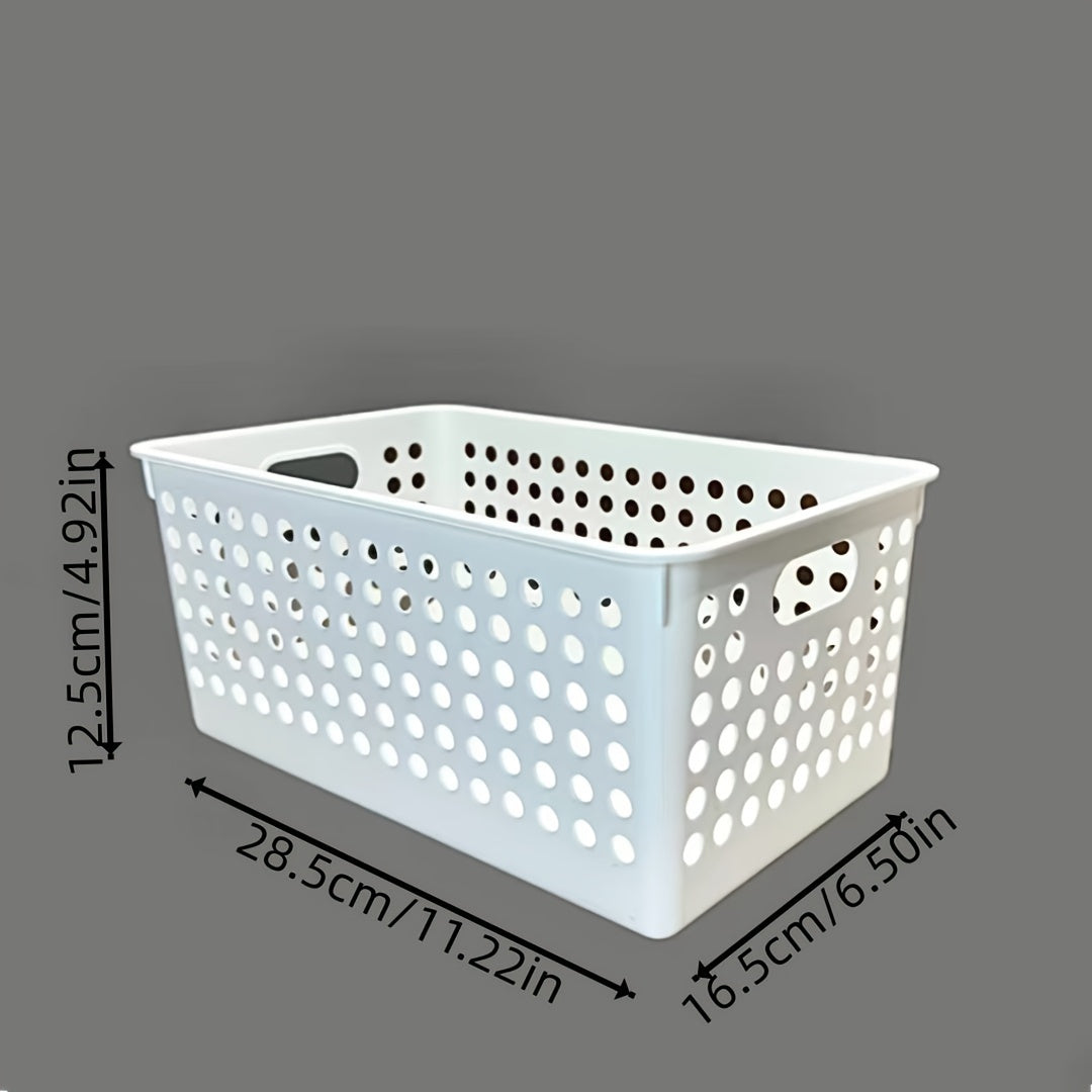 6pcs Plastic Storage Baskets Small Pantry Baskets For Organizing