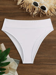  High Rise Swimwear Panty Solid Medium Stretch