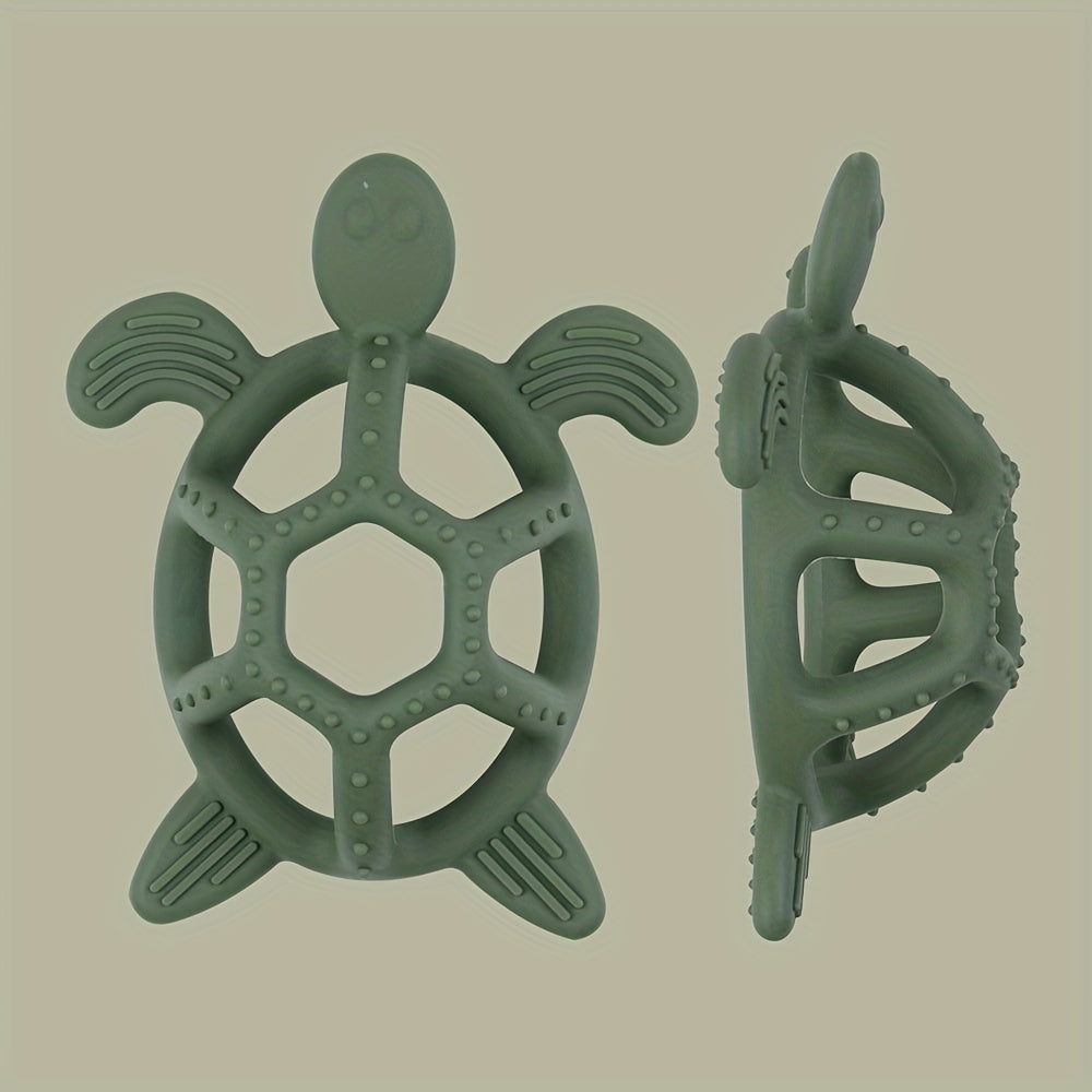 Hemispherical Hollow Silicone Teether Sea Turtle Toy