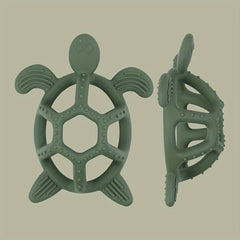 Hemispherical Hollow Silicone Teether Sea Turtle Toy