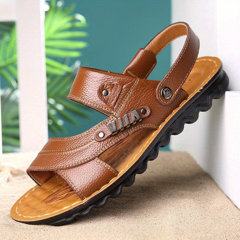 Men's Non Slip Sandals Quick Drying Comfy Slides Beach Shoes