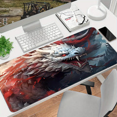 Dragon Large Gaming Mousepad HD Keyboard Mat Desk Natural Rubber