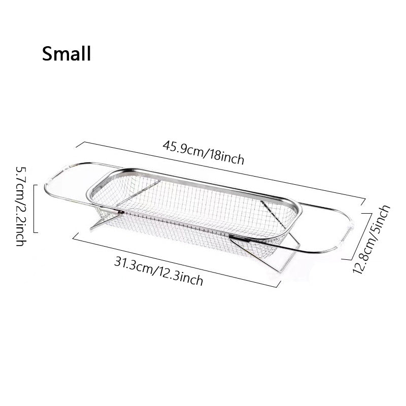 Retractable Drain Basket Kitchen Sink Drain Rack Household Washing Basket