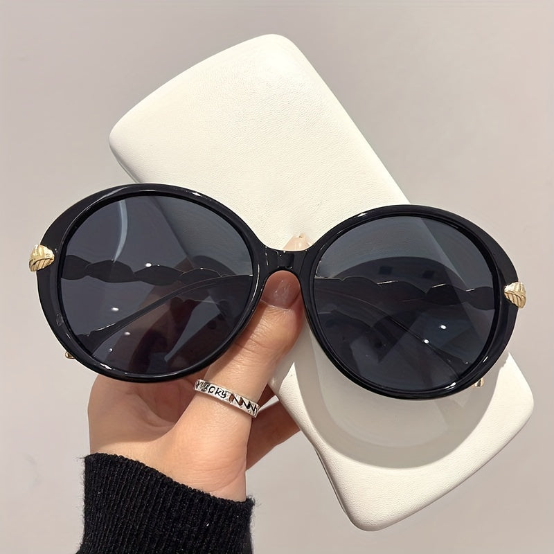 Women's Large Oval Sunglasses Summer Jelly Block Sun Shades UV400