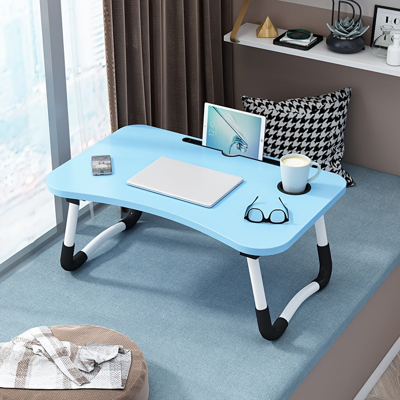1pc Notebook Computer Desk Bed Lazy Folding Table For Student Dormitory Bedroom