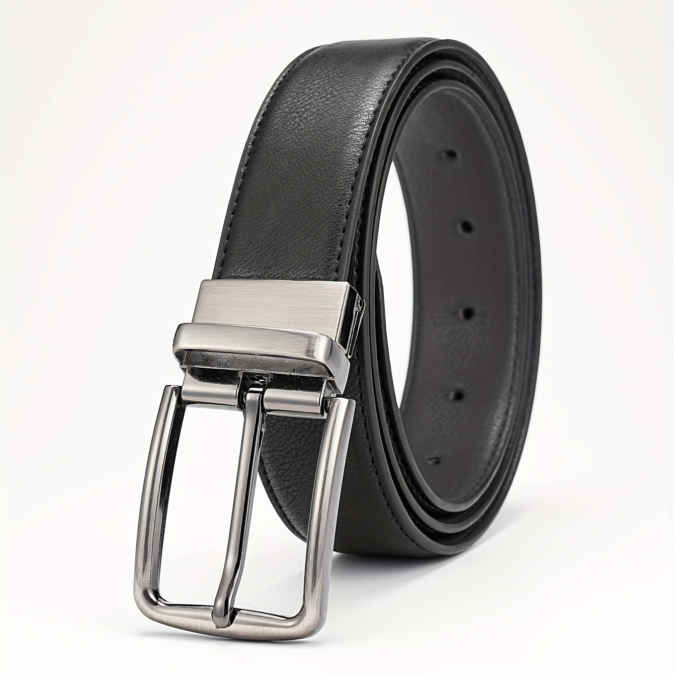 Alloy Buckle PU Leather Belt Accessory for Men