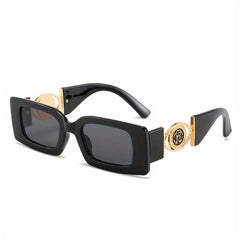 Y2K Rectangle Sunglasses Retro UV400 Sun Shades for Vacation Travel