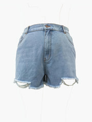  Casual Denim Shorts With Pockets