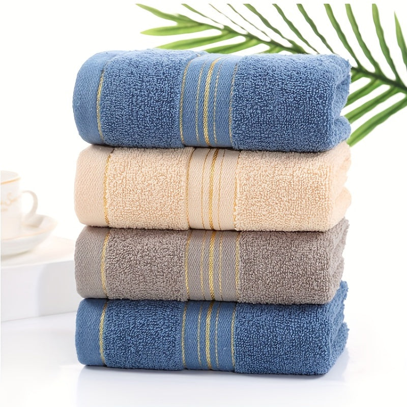 1pc Striped Hand Towel Cotton Soft Skin friendly Face Towel