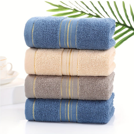 1pc Striped Hand Towel Cotton Soft Skin friendly Face Towel