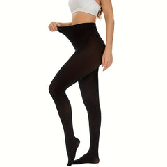 High-Waist Slim Fit Opaque Tights Women's Pantyhose