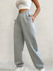  Solid V waist Stretch Joggers With Pockets