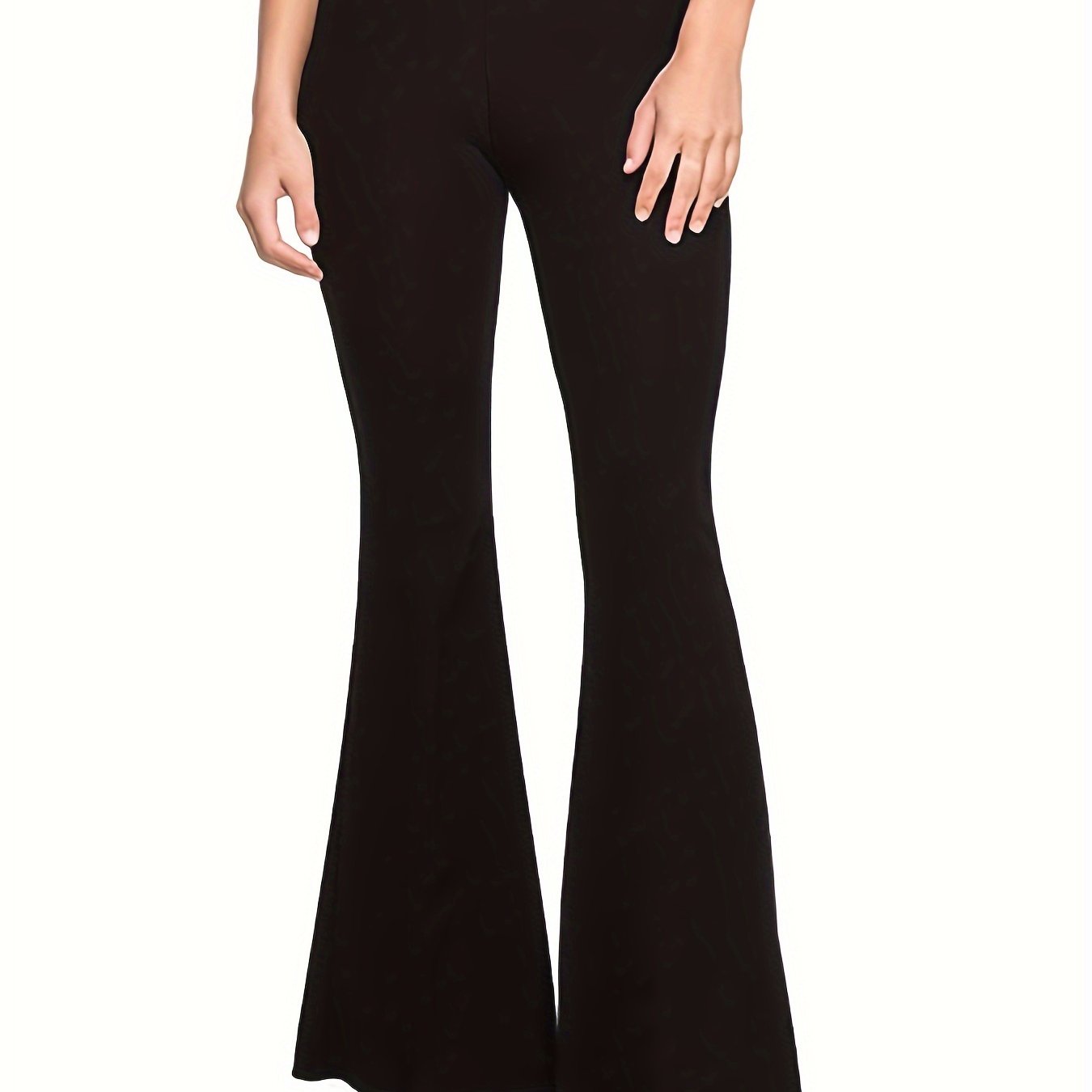  Women's Flared Leg High Rise Pants