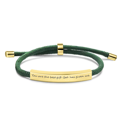 Personalized Stainless Steel Pet Name Bracelet