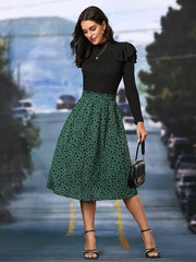 Leopard Print High Waist Skirt