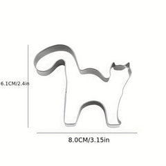 7pcs Halloween Cookie Cutters Stainless Steel Candy Mold Pumpkin Witch Molds