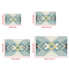 Soft Modern Geometric Carpet Floor Mat Non Slip Area Rugs for Living Room