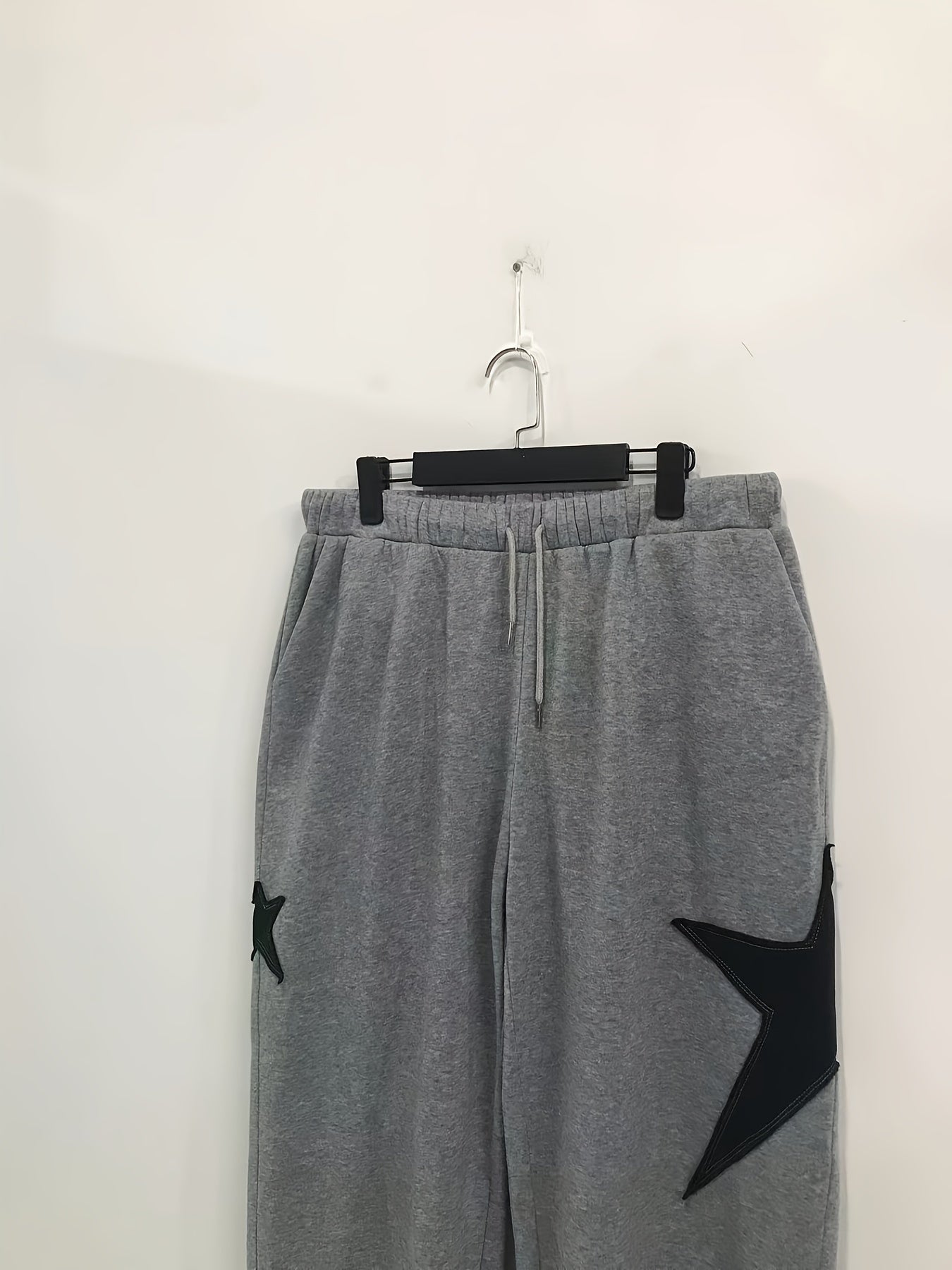  Star Print High Rise Wide Leg Sweatpants