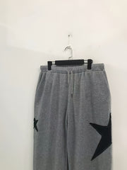  Star Print High Rise Wide Leg Sweatpants